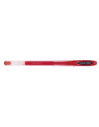 Uni-ball Signo UM-120 Roller de Encre Gel - Pointe de Bola 0.7mm - Encre Résistant à l'eau et Luz - Couleur Rouge