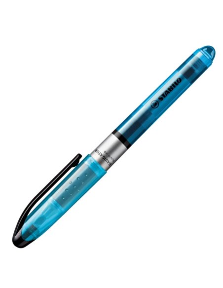 Stabilo Navigator Marqueur Fluo - Zona de Agarre - Design Delgado - Practico Clip Pour Llevar - Trait entre 2 et 5mm - Couleur B