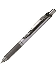 Pentel Energel Stylo à bille de Bola Retractil - Pointe 0.7mm - Trait 0.35mm - Encre Gel - Rechargeable - Grip de Agarre - Clip 