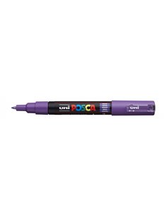 Posca PC-1M Marqueur de Pintura - Pointe de Polyester Conica 0.7mm - Encre Base al Eau - Résistant à la Luz - Couleur Violet