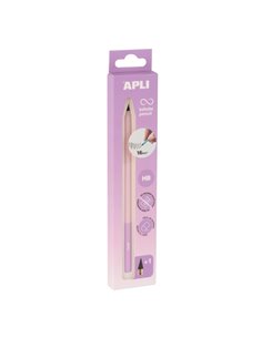 Apli Infinite Pencil Nordik Pack de Crayon Infinito HB + Mina de Recambio + Tapon Protector - Pour Escribir Jusqu'à 16km - Coule