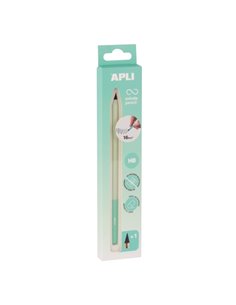 Apli Infinite Pencil Nordik Pack de Crayon Infinito HB + Mina de Recambio + Tapon Protector - Pour Escribir Jusqu'à 16km - Coule