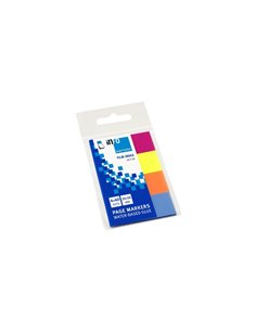 Global Notes inFO Pack de 4 Blocs de 40 Marcadores de Pagina 50 x 20mm - Couleurs Jaune, Orange, Bleu et Rose