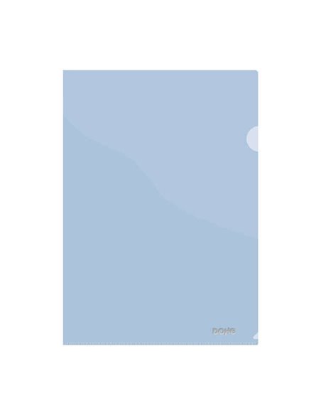Dohe Dossier Uñero Premium Taille A4 - 210x297mm - Fabricado en Polipropileno Translucido de 180 Micras - Couleur Bleu