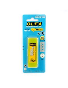 Olfa Pack de 10 Cuchillas de Respuesto Pour Cutters Olfa SK-10 - Acier Inoxydable