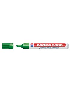 Edding 3300 Feutre Permanent - Pointe Biselada - Trait entre 1 et 5 mm. - Encre Casi Inodora - Séchage rapide - Couleur Vert