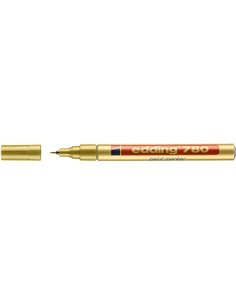 Edding 780 Feutre Permanent de Encre Opaca - Pointe Ronde - Trait 0.8mm - Puntas de Recambio Disponibles - Séchage rapide - Coul