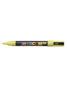Posca PC-3ML Marqueur de Pintura - Pointe Conica de Polyester 0.9-1.3mm - Encre Base al Eau - Résistant à la Luz - Couleur Jaune