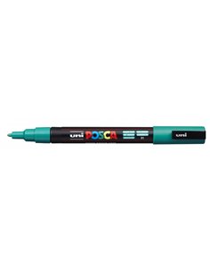 Posca PC-3M Marqueur de Pintura - Pointe de Polyester Conica 0.9-1.3mm - Encre Base al Eau - Résistant à la Luz - Couleur Vert E