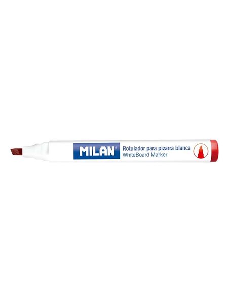 Milan Feutres Pour Tableau Blanca Avec Pointe Biselada - Pointe 1 - 4 mm - Encre à Base de Alcohol - Borrable en Seco - Couleur 
