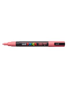 Posca PC-3M Marqueur de Pintura - Pointe de Polyester Conica 0.9-1.3mm - Encre Base al Eau - Résistant à la Luz - Couleur Rose C
