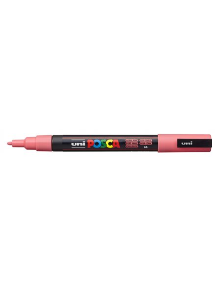 Posca PC-3M Marqueur de Pintura - Pointe de Polyester Conica 0.9-1.3mm - Encre Base al Eau - Résistant à la Luz - Couleur Rose C