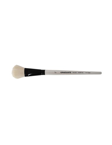 Daler Rowney Graduate Pincel Acuarela - Pelo de Cabra Natural - Mango Corto - Oval Lavis 1"