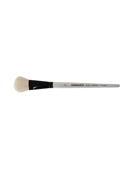 Daler Rowney Graduate Pincel Acuarela - Pelo de Cabra Natural - Mango Corto - Oval Lavis 1"