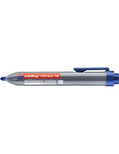 Edding Retract 12 Feutre Pour Tableau Blanca Retractil - Pointe Ronde - Trait entre 1.5 et 3mm - Rechargeable - Séchage rapide -