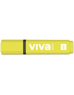 Molin Viva Marqueur Fluo - Trait entre 1 et 5mm - Encre Avec Base de Eau - Couleur Jaune