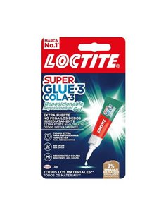 Loctite Superglue-3 Gel Reposicionable 3gr - Adhésif Instantaneo e Inodoro - Uniones Precisas et Transparentes - Idéal Pour Supe