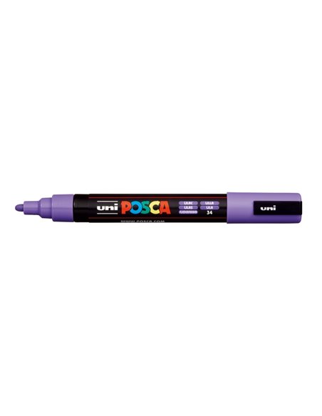 Posca PC-5M Marqueur de Pintura - Pointe de Polyester 1.8-2.5mm - Encre Base al Eau - Résistant à la Luz - No Permanent - Couleu