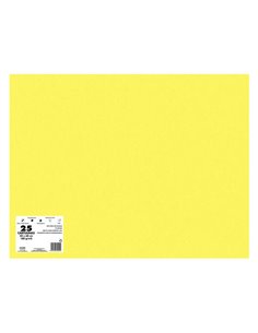 Dohe Pack de 25 Cartulinas de 180 G/M2 50x65cm - PH Neutro - Libres de Cloro Elemental - Colorantes Biodegradables - Couleur Jau