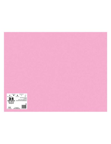 Dohe Pack de 25 Cartulinas de 180 G/M2 - Taille 50x65cm - PH Neutro - Libres de Cloro Elemental - Colorantes Biodegradables - Co