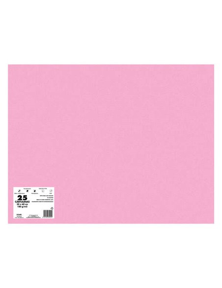 Dohe Pack de 25 Cartulinas de 180 G/M2 - Taille 50x65cm - PH Neutro - Libres de Cloro Elemental - Colorantes Biodegradables - Co