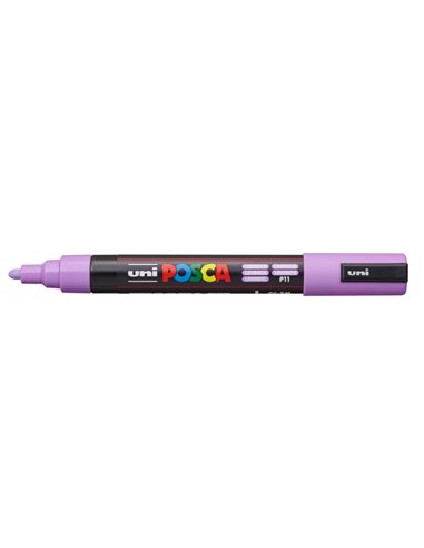 Posca PC-5M Marqueur de Pintura - Pointe de Bala 1.8-2.5mm - Encre Base al Eau - Résistant à la Luz - No Permanent - Couleur Lav