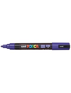 Posca PC-5M Marqueur de Pintura - Pointe de Bala 1.8-2.5mm - Encre Base al Eau - Résistant à la Luz - Couleur Bleu Prusia