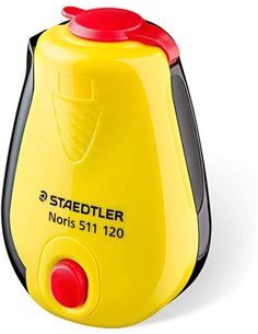 Staedtler Noris Sacapuntas Avec Deposito - 1 Agujero - Afilado en Ambas Direcciones - Couleur Jaune