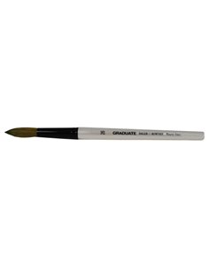 Daler Rowney Graduate Pincel Acuarela - Mezcla de Pelo de Pony et Sintetico - Mango Corto - Redondo Lavis Nº26