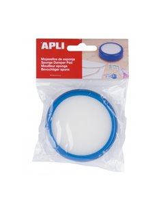 Apli Esponja Mojasellos - Idéal Pour Pegar Sellos - Pasar Paginas - Contar Billetes - Abrir Bolsas - Usage en Bancos, Oficinas, 