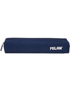 Milan Serie 1918 Étui Mini Redondo - Tejido Résistant à les Roturas et Rasgaduras - Dimensions 20,5x4,5x5cm - Couleur Bleu Foncé