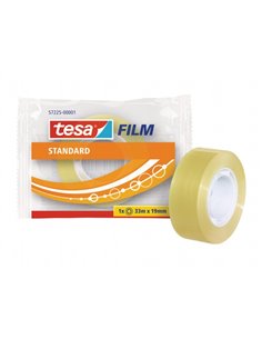 Tesa Tesafilm Standard Ruban Autoadhesiva Transparent 19mmx33m - Buena Adherencia et Haute résistance à la Luz UV - Sans PVC