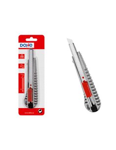 Dohe Cutter de Acier Inoxydable - Cuchillas Tronzables de Acier - Système de Bloqueo de Cuchilla - Blister Individual