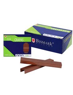 Bismark Boîte de 1000 Agrafes Cobreadas de Alambre de Haute qualité - Couleur Cobre