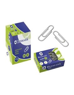 Bismark Pack de 100 Clips Nº1 25mm - Niquelados
