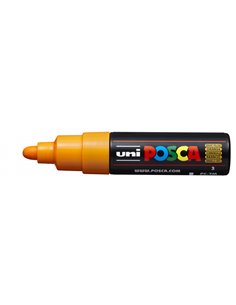 Posca PC-7M Marqueur de Pintura - Pointe de Bala 4.5-5.5mm - Encre Base al Eau - Résistant à la Luz - No Permanent - Couleur Ora