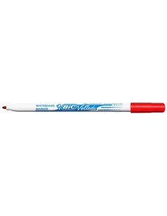Bic Velleda 1721 Feutre Pour Tableau - Pointe Fina - Trait de 1.5mm - Borrado Optimo - Couleur Rouge
