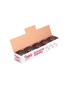Jovi Bote de Tempera Scolaire 35ml - Aplicacion en Multiples Superficies - Usage Avec Pincel, Rodillo ou Espatula - Couleurs Mez