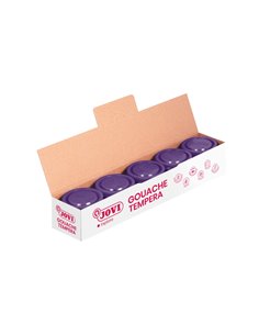 Jovi Bote de Tempera Scolaire 35ml - Aplicacion en Multiples Superficies - Usage Avec Pincel, Rodillo ou Espatula - Couleurs Mez