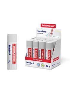 Erichkrause Standard Pegamento en Barra 30gr - Pegado Rapide et Confiable - Facile de Aclarar Avec Eau - Sans Disolventes - Adap