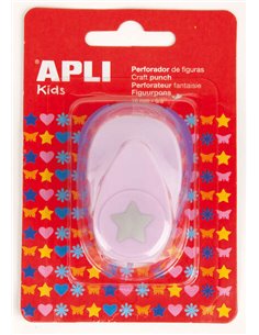 Apli Perforadora de Papier en Forma de Estrella - Figura de 16mm - Haute qualité Pour Papier, Carton et Cartulina - Deposito de 