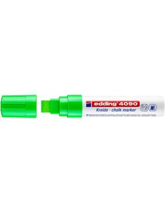 Edding 4090 Feutre de Tiza Liquida - Pointe Biselada - Trait entre 4 et 15mm - Olor Neutro - Couleur Vert Clair
