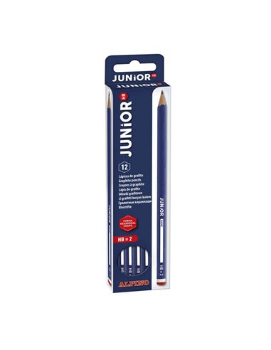 Alpino Junior Pack Avec 12 Lapices de Grafito HB Avec Cabecilla - Espacio Pour Personalizar -