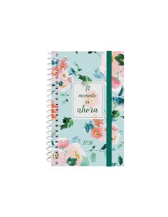 Finocam Design Collection Agenda de Spirale - Annuel 2026 - Couvercle Légère - Format E3 - 85x14x127mm - Semaine sur 2 pages Hor