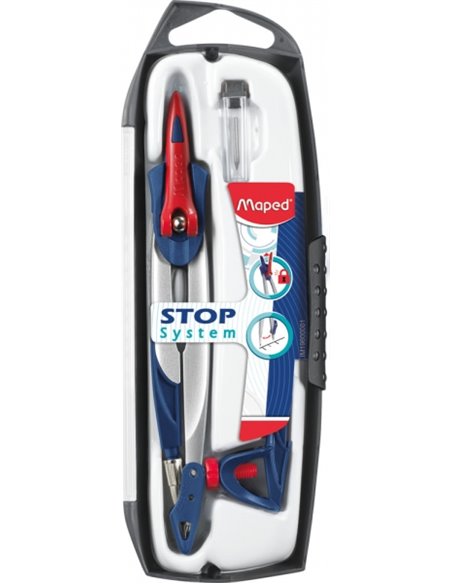 Maped Stop System Compas Avec Système de Bloqueo - Comprend Adaptateur et Minas de Repuesto