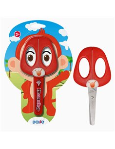Dohe Tijera Scolaire Pour Niños - Acier Inoxydable - Puntas Redondeadas - Housse Pour les Feuilles - Design Mono