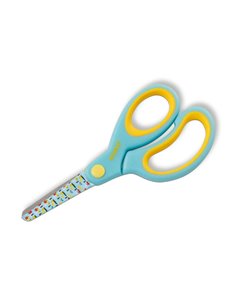 Dahle 54662 Kids Ciseaux Infantiles 13cm - Puntas Redondeadas - Acier Inoxydable - Mangos Ergonomicos Recubiertos de Goma - Coul