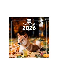 Finocam Calendario de Pared Internacional - Annuel 2026 - Imagenes Variadas - 191x5x185mm - Tematica de Perros