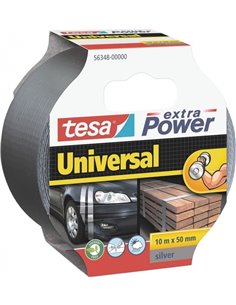 Tesa Extra Power Universal Ruban Adhesiva Multiusos 50mm x 10 Metros - Fuerte Poder de Pegado - Se Rompe Facilmente Avec la Mano