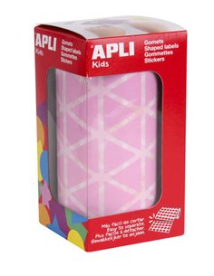 Apli Pack de 2.832 Gomets Triangulares 20x20x20mm - Adhésif permanent - Idéal Pour Actividades Creativas et Desarrollo de Habili